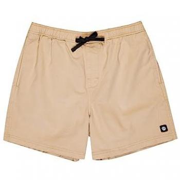 Element Valley Twill Elasticated Casual Shorts for Men - Beige, Size L