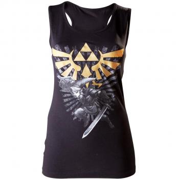 Zelda - Camiseta nadadora - Link con Master - mujer - negro - S