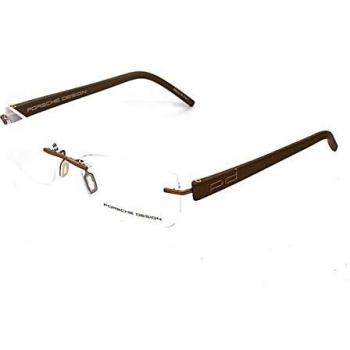 Porsche S0351471 Marcos para gafas recetadas, Marrón, 52 mm para Hombre