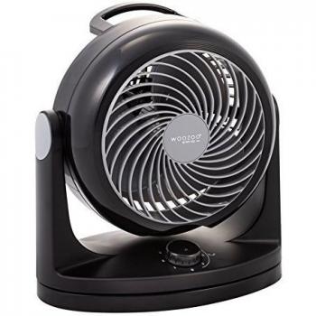 Woozoo ® by Ohyama, Ventilador de mesa / ventilador silencioso, 34W, Oscilante, Ajustable verticalmente, Mango, 3 velocidades, Para superficie 23m² - Woozoo PCF-HD18 - Negro
