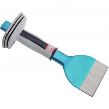Cincel Cortafríos Bellota 8271-60 CP de Pala Ancha en Cromo Vanadio con Protector, 60 mm