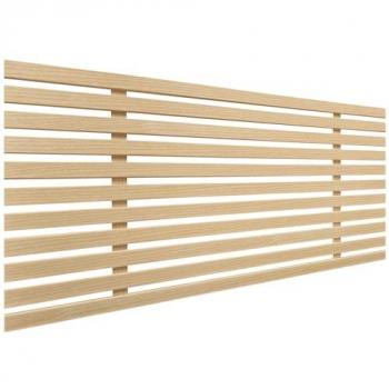 Cabecero de Madera Reciclada DM Estilo Japonés 90x46cm con Herrajes Incluidos - Madera Natural