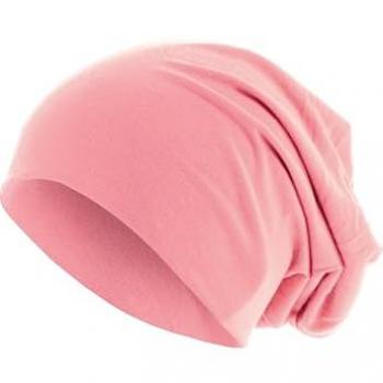 Light Pink Pastel Jersey Beanie Hat