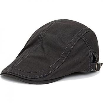 KeepSa Algodón Ajustable Boinas Hombre Gorras Plana Vintage Sombreros Verano Transpirable Gorras Planas Gorras Trucker 56-59CM