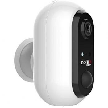 Cámara de Seguridad Exterior Beghelli 60022 Full HD Wi-Fi, Batería Recargable, Visión Nocturna, Sensor de Movimiento, IP65