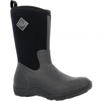 Muck Boots Women's Arctic Weekend Fleece Lined Waterproof Pull on Boot, Black, Size 9