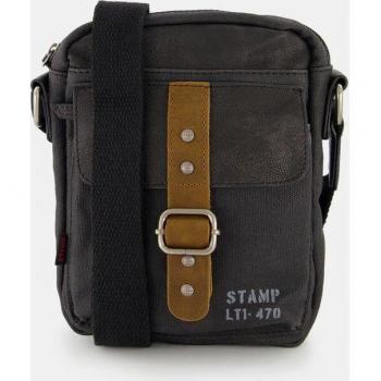 STEPPING STRONG STAMP - Bolso Bandolera de Hombre en Lona Color Negro