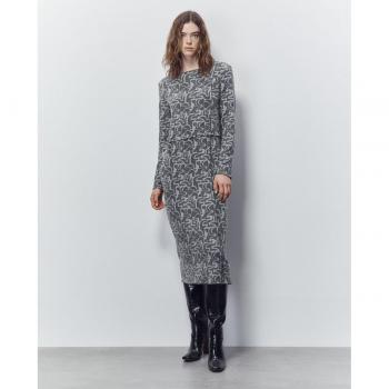 Sfera - Vestido soft estampado con diseño floral, tejido suave, corte relajado y manga corta