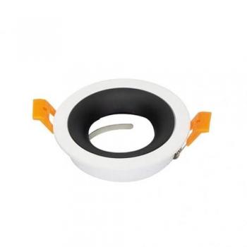 Empotrable Anou 1xGU10 Redondo Blanco/Negro 2x9,2x9,2 cm con Portalámpara - Alta Calidad