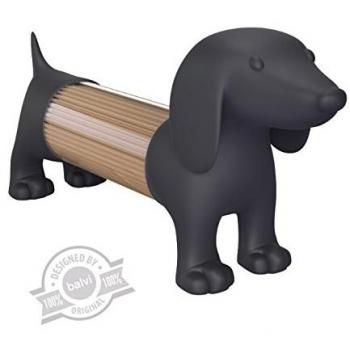 Balvi Palillero Teckel Color Gris con Forma de Perro Acrílico/plástico PVC