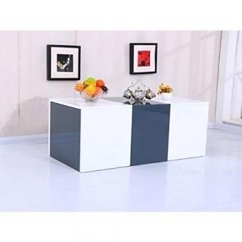 Mesa baja BINA - 115 x 55 x 45 cm - Blanco