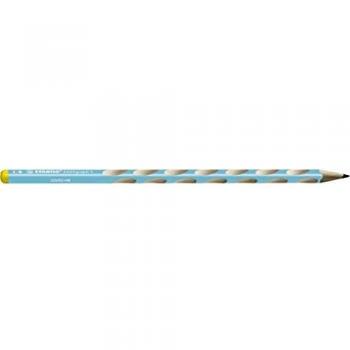 Lápiz Grafito Triangular Fino Easy Graph S Stabilo HB Ergonómico Zurdos Color Azul Zurdo