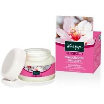 Crema de Noche Suave de Flores de Almendro Kneipp - 50 ml para Piel Seca y Sensible
