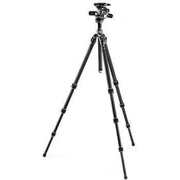 Tripode Gitzo Mountaineer GT3532 + GHF3W, Carbono, 3 Secciones, Cabezal Fluido, Carga hasta 13 kg