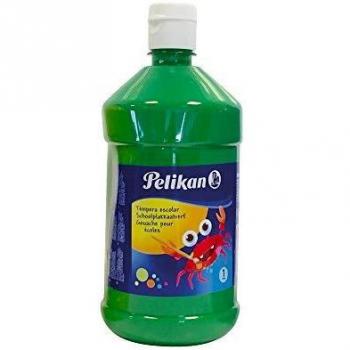 Pelikan 24005418 - Tarro de témpera liquida de color a base agua, lavable para Fiestas, 1000 ml, Verde