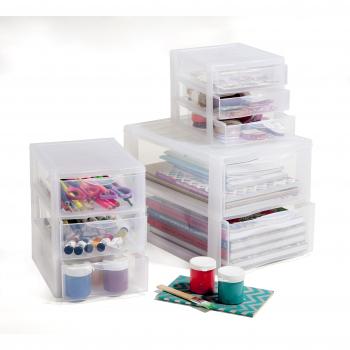 Sundis Rotho Orgamix 4219096096 - Organizador de Documentos con 2 Cajones A4, Color Transparente