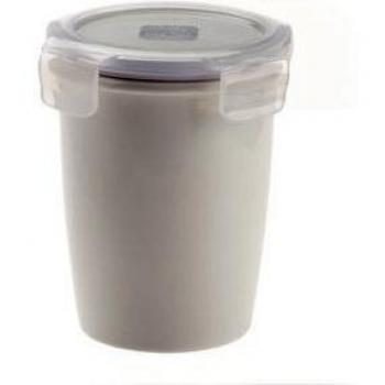 Traba & Traba Silby Liso Estilo, Cerámica Puerta Bolsillo Contenedor, 420ml ∅ 102 x 120mm)