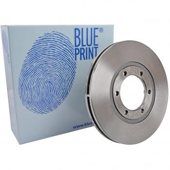 Disco de freno pintado ventilado internamente Blue Print ADM54369 (delantero, 6 agujeros, juego de 2)
