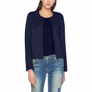 VERO MODA Vmeva Ls Blazer Jrs, Chaqueta de Traje para Mujer, Azul