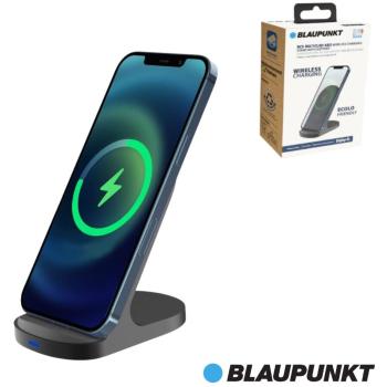 Cargador Inalámbrico Reciclado Blaupunkt BLP0250 - 15W, Soporte para Teléfono, ABS reciclado
