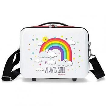 Movom Arcoiris Always Smile Nececer Adaptable Blanco 29x21x15 cms ABS