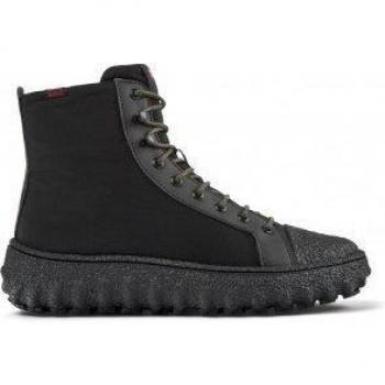 Camper Ground PrimaLoft® Men's Ankle Boots - Black, Size 42, Cotton Fabric/Smooth Leather