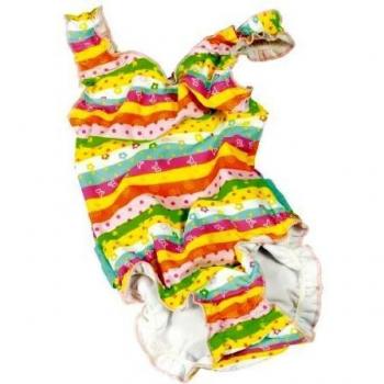 Fashy - Traje de natación para niña, tamaño M, Multicolor