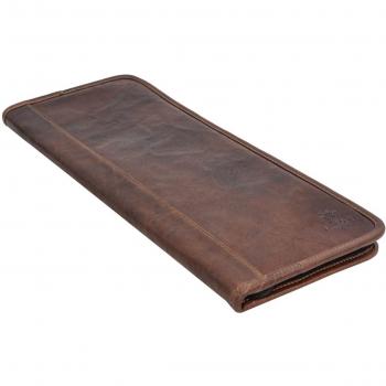 Funda para Corbatas Gusti Cuero studio Janne Funda de Cuero de Búfalo para Viajes Estilo Vintage Marrón 2A152-20-2