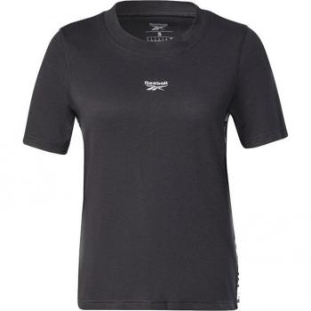 Camiseta de Manga Corta Reebok Tape Pack Tee Mujer Color Negro