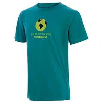 Trango Camiseta Bielsa, Unisex niños, Verde Lago, 6 Años