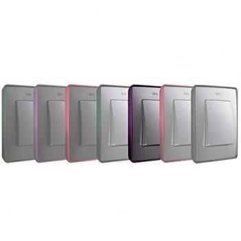 Simon 8201610-254 - Marco 1 Elem. Aluminio Frio Base Morada
