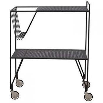 House Doctor - Carrito (65 x 40 cm), Color Negro