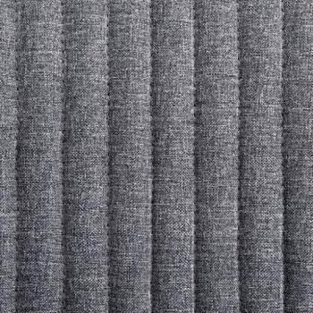 Dark Grey Fabric Dining Chairs Set of 2