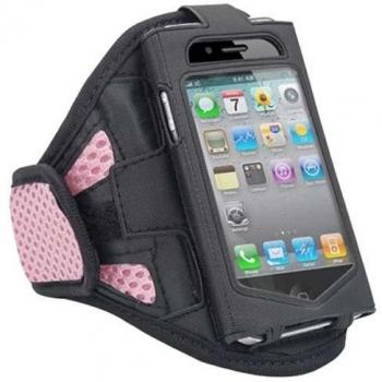 TRIXES - Nuevo Brazalete/Funda/Estuche Rosa para Deportes, Correr, Gimnasio para Apple iPhone 4 4G
