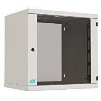 4xRack - 19 Armario Rack Mural 4X ECONOMY, 6U, Ancho 530mm, Profundidad 400mm, Carga 20kg, Color RAL7035
