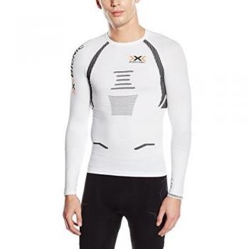 X-Bionic - Camiseta de running para hombre, blanco / negro, talla XXXL