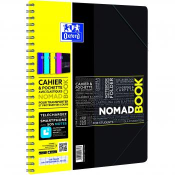 Cuaderno Espiral Oxford Nomadbook A4+ 24x31 cm 160 Páginas Grandes Cuadros Seyes con Chemisa Integrada