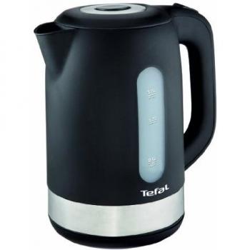 Tefal Snow KO3308, Hervidora eléctrica, 2400 W, 1.7 L, Negro