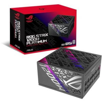 Fuente de Poder ASUS ROG Strix 1200W Platinum, Modular Completo, 80 PLUS Platinum, ATX 3.1, GaN MOSFET, Estabilizador de Voltaje Inteligente