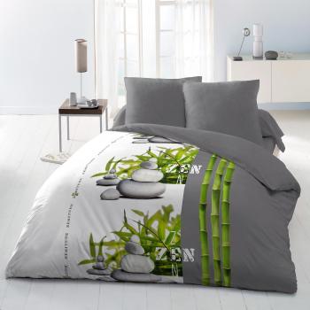 Home Passion 60661 Zenitude - Juego de Cama, Microfibra, Incluye Funda de edredón 220 x 240 cm y Fundas de Almohada, Multicolor