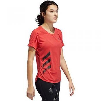adidas Run It tee 3s W Camiseta de Manga Corta, Mujer, Glory Red, S
