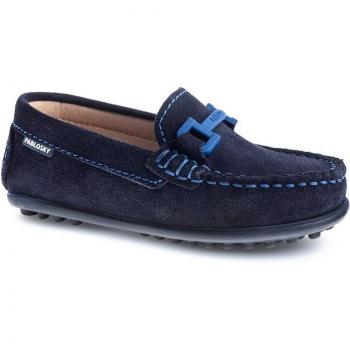 Mocasines de vestir para niño Pablosky de piel color azul