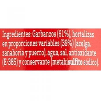 Luengo Garbancitos Cocidos con Verduras - 570 gr