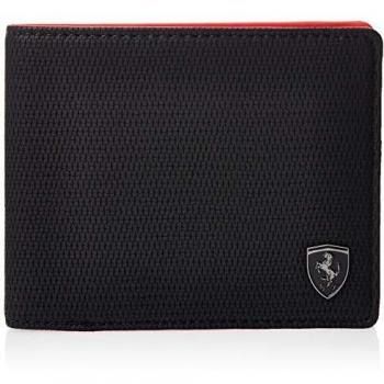 Puma Ferrari LS Wallet, Monedero Unisex Adulto, Black