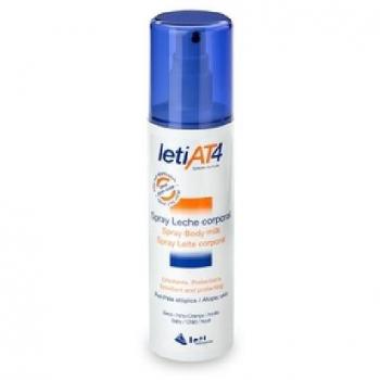Leti At4 Leche Corporal Spray 200ml - Leche corporal en formato spray, 200 ml, indicada para pieles atópicas o secas