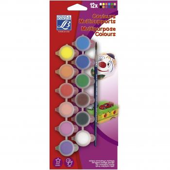 Set de 12 Pinturas Acrílicas de 5 ML Lefranc Bourgeois