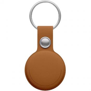Leotec MiTag LETAG01M Localizador Compatible con Apple, Incluye Llavero, Color Marrón