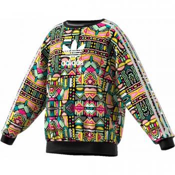 adidas Crew Sweatshirts, Niñas, White, 910A