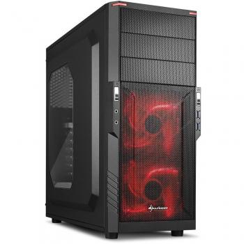 Sharkoon T3-W Carcasa de Ordenador Midi ATX Tower Negro - Caja de Ordenador
