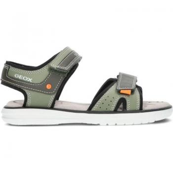 Sandalias Geox Maratea J15DRA para Niño en Cuero de Alta Calidad, Modelo Militar